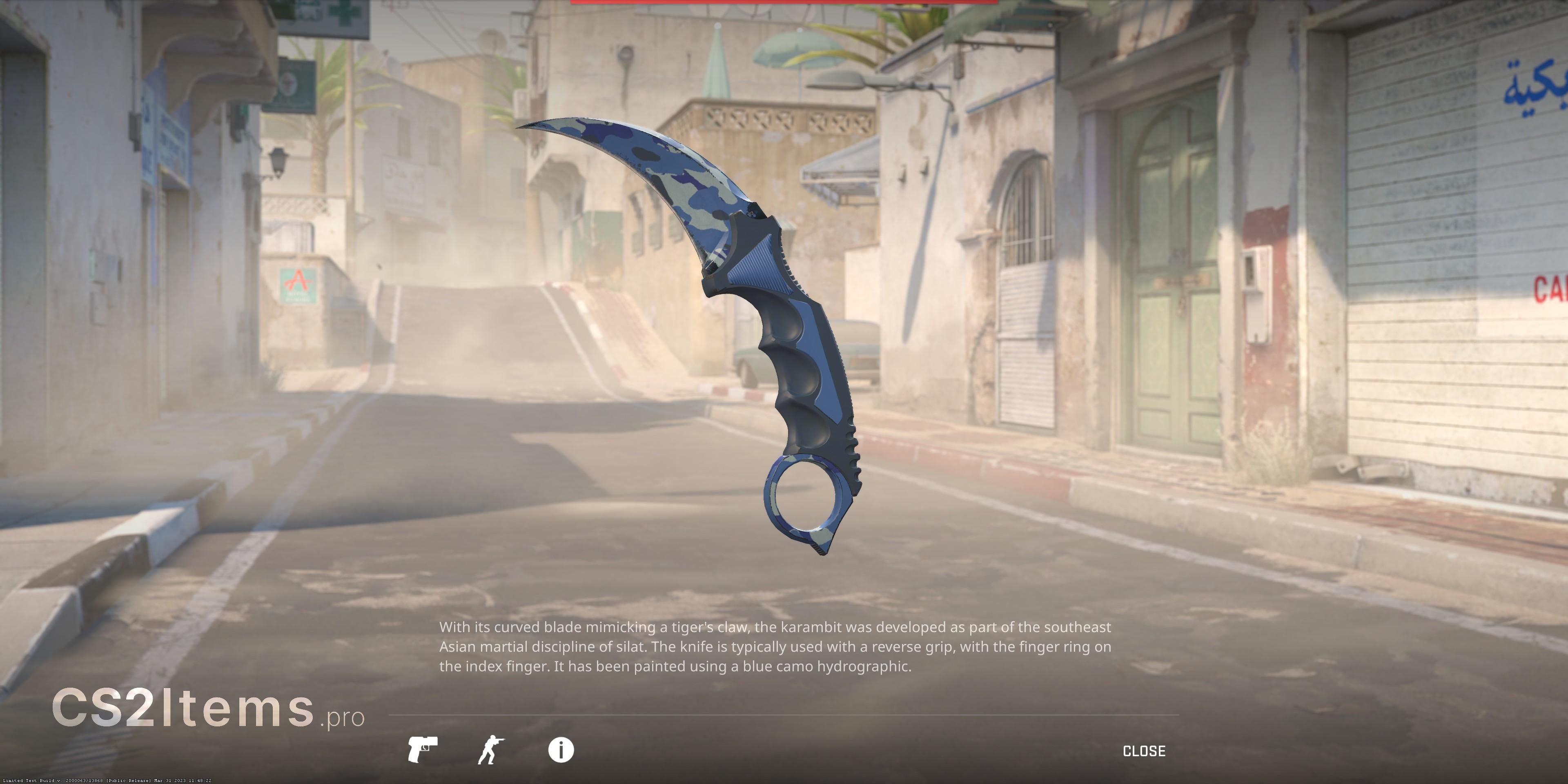 CS2 Karambit (★) | Águas Claras Fundos